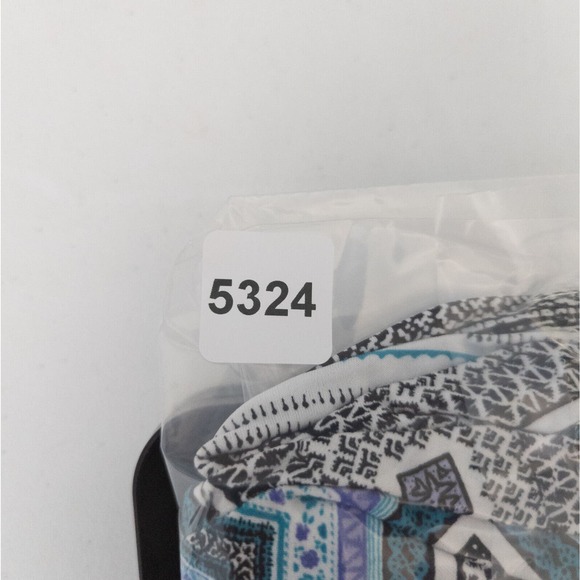 AB Studio Shirt Womens Small Tank Top Multicolored Contrast Striped Southwestern - Picture 7 of 7